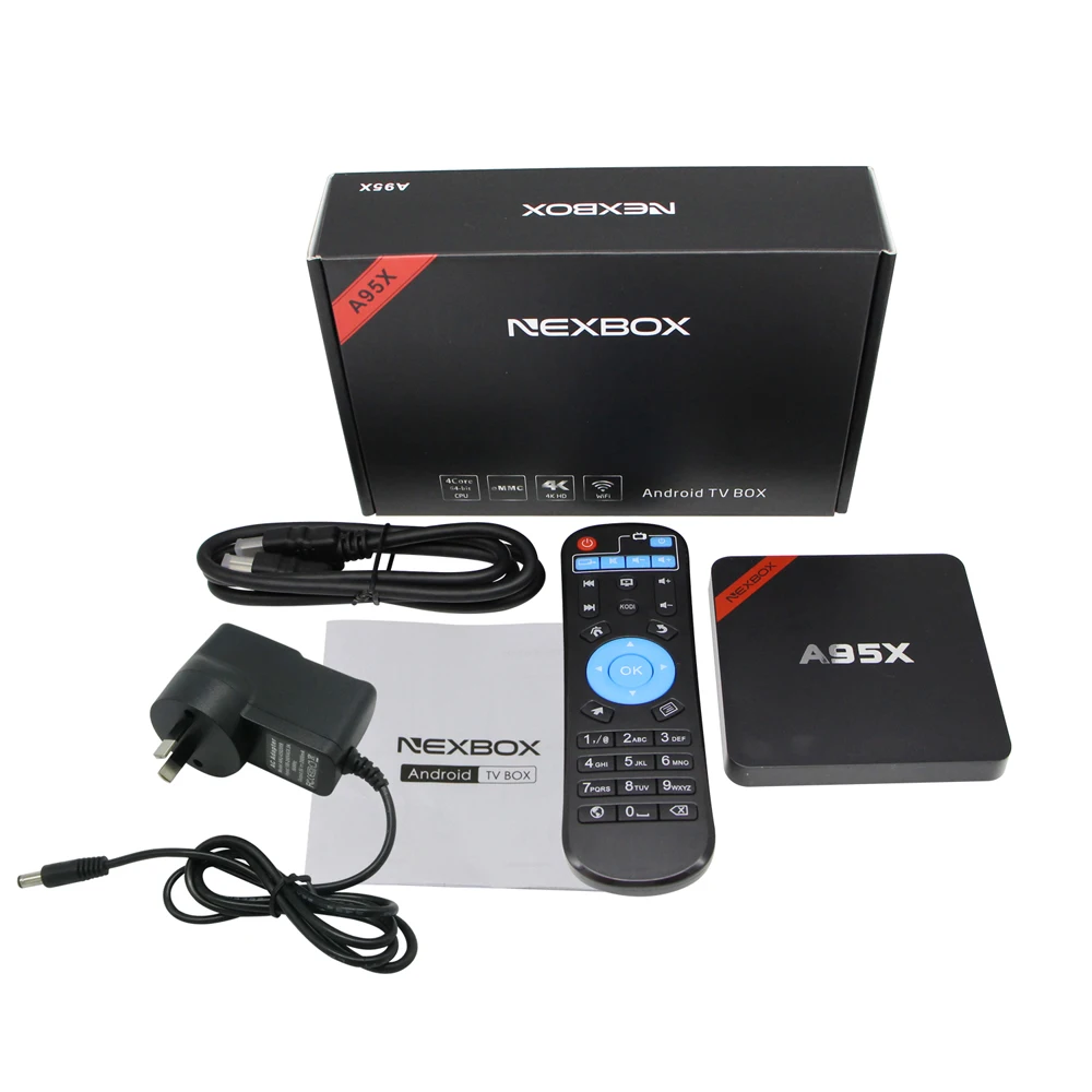 A95B7N amlogic S905X Android tv BoxQuad-core Cortex-A53 S905 1 ГБ 8 ГБ Wifi 2,4G 4K HDMI 2,0 Google Play Store Youtube телеприставка