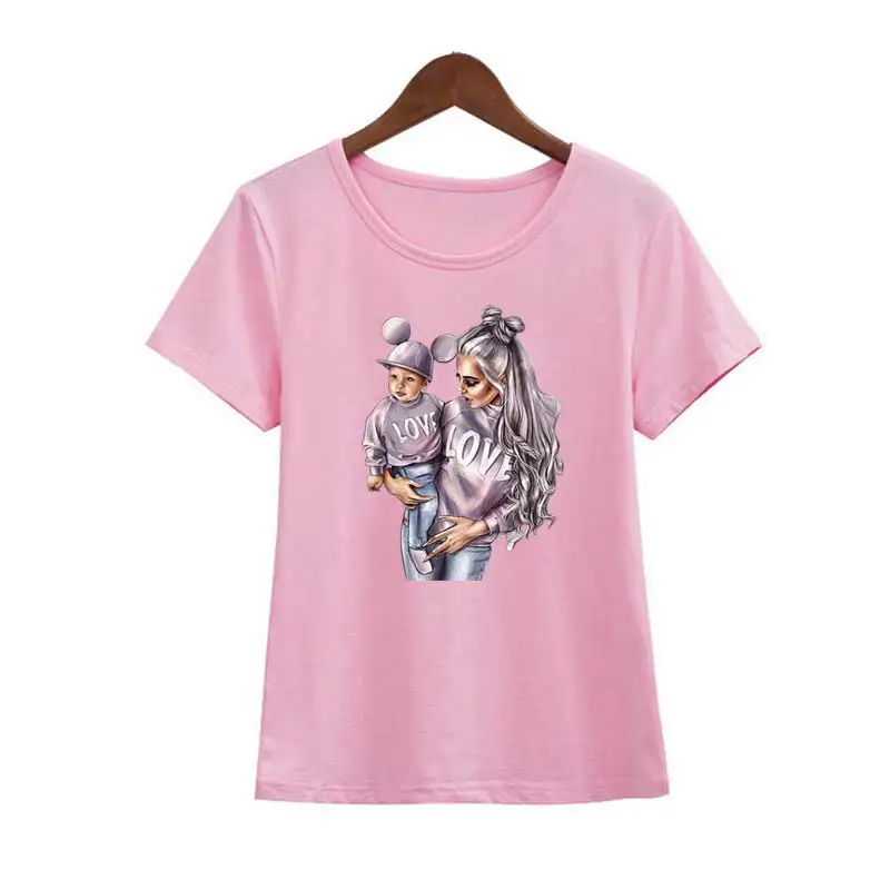 DIY Heat Transfer Patches Mom Girl Boy Printing Patches On Clothes Super Mom Dad Queen Stickers On T-shirt Dresses Jeans
