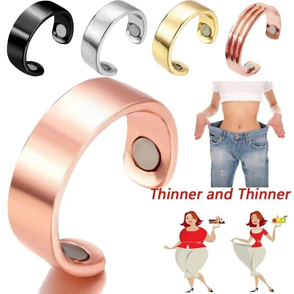 

Fashion Slimming Ring Micro Magnetic Weight Loss Ring Fitness Accessories Fat Burning Slimming Finger Ring Unisex Health Care