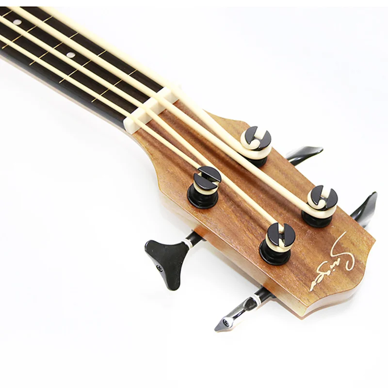 Укулеле бас электрическая твердая Акация Fretless 30 дюймов Ubass гитара 4 струны мини