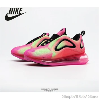 

Original Nike Air Max 720 Nike full palm air cushion rainbow mesh breathable women's sports shoes size 36-39