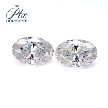 

5.5x8mm oval cut in stock wholesale high quality D white color VVS stone For jewlery making accept customized free ca