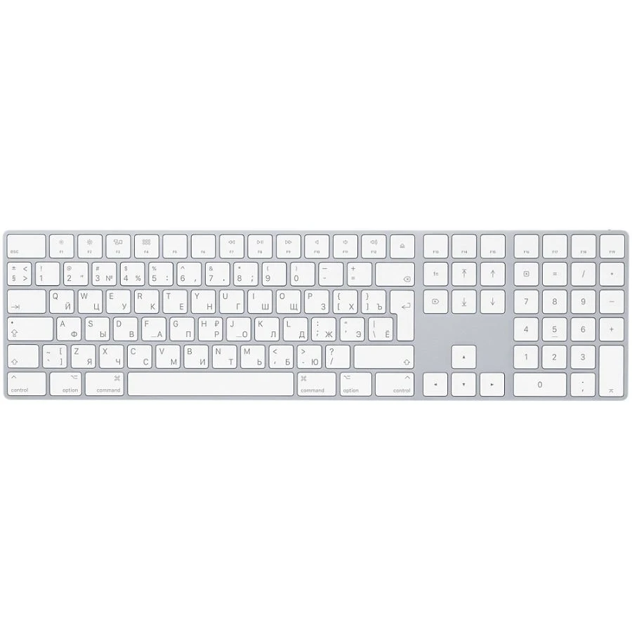 Клавиатура Apple MQ052RS/A белый USB беспроводная BT slim Multimedia