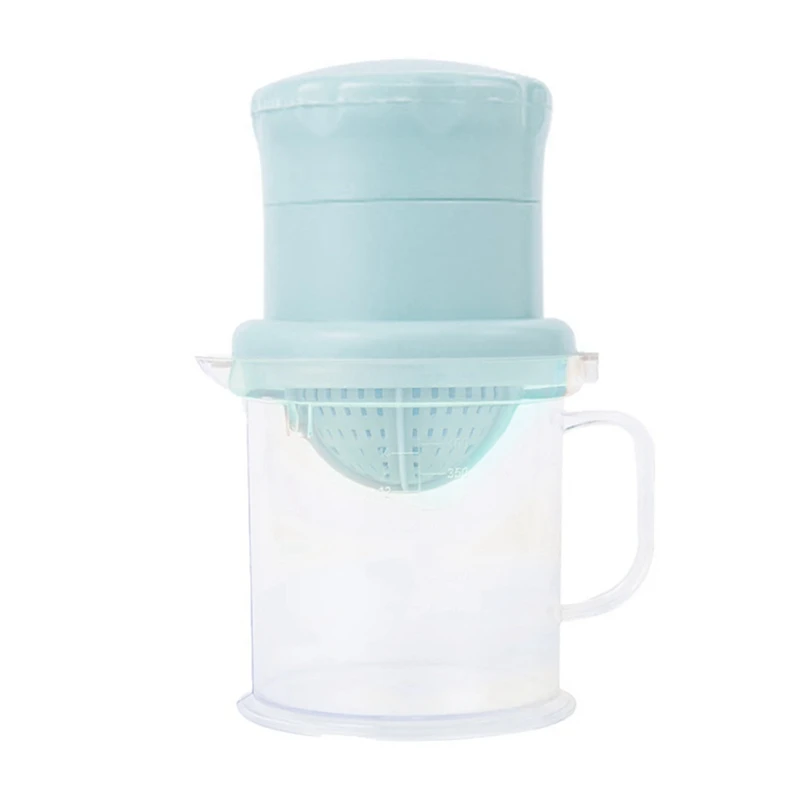 Синий Portable Juicer Mini Manual Household Fruit Lemon Orange Citrus Juice Potable - Цвет: Синий