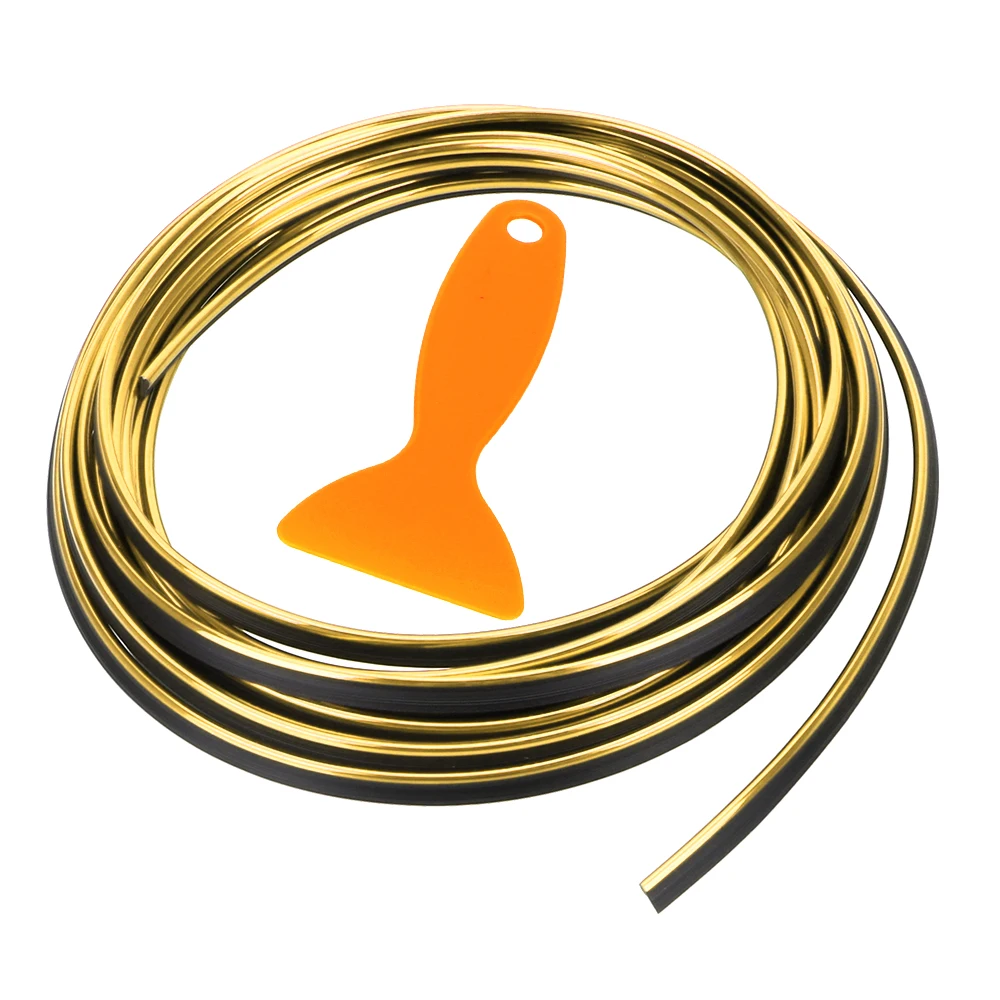 LEEPEE 5 м DIY двери автомобиля Декор полосы интерьерные аксессуары покрытые литье автомобильный уплотнитель тюнинговые молдинги комплектация автомобиля защитная полоса