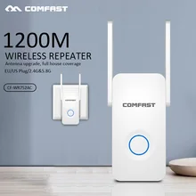 1200 Мбит/с COMFAST беспроводной WiFi расширитель диапазона 2,4/5 ГГц двухдиапазонный усилитель сигнала для ретранслятора 2 Ethernet антенны Wi-Fi усилитель