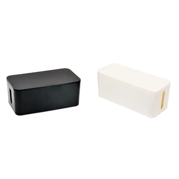 

Plastic Wire Cable Storage Box Power Plug-in Wire Box Organizer Manager Power Line Box Cases Storage Junction Box Home Supplies