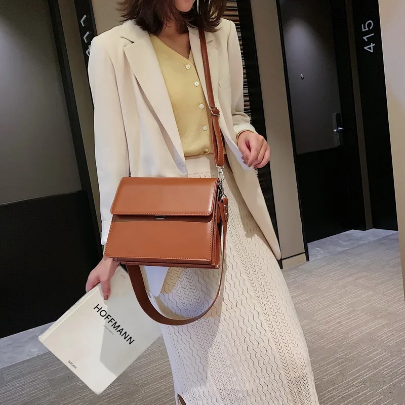 

Fashion Women Pu Leather Shoulder Bag High Quality Casual Ladies Hand Bags Designer Female Small Solid Crossbody Messenger Bags