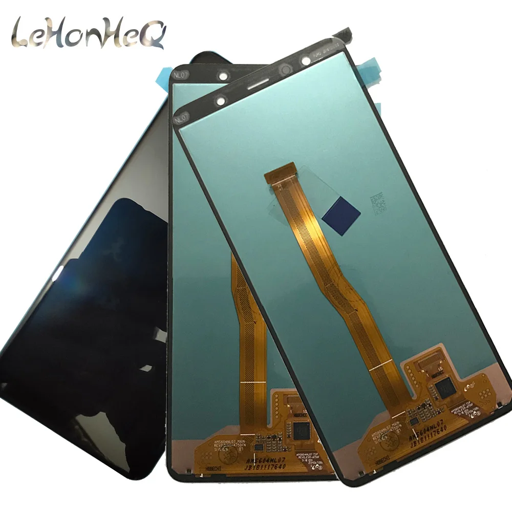 2 шт./лот 6,0 ''AMOLED ЖК дисплей для samsung Galaxy A7 A750 SM-A750F A750F дисплей с сенсорным экраном в сборе Запасная часть