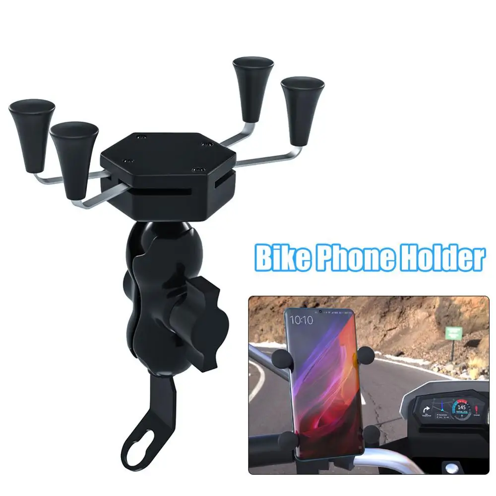 

Bike Phone Holder 360 Degree Rotation Adjustable Smartphone Mount Bracket Handlebar Mobile Phone Holder Stand Moto Accessories