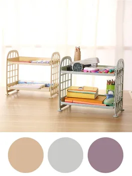

Double Layer Cosmetic Storage Racks Kitchen Bathroom Organizer Plastic Storage Racks Portable Sundries Storage Shelf prateleira