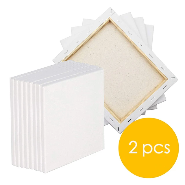 Pack of 4 Stretched Canvas for Painting 25x50cm,10x20 inch 100