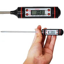 Preto da ferramenta do detector de temperatura do agregado familiar de digitas; conveniente