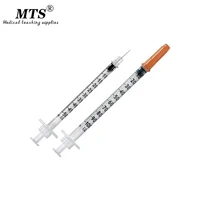 1ml Disposable Plastic Liquid Dispenser Insulin Syringe 4