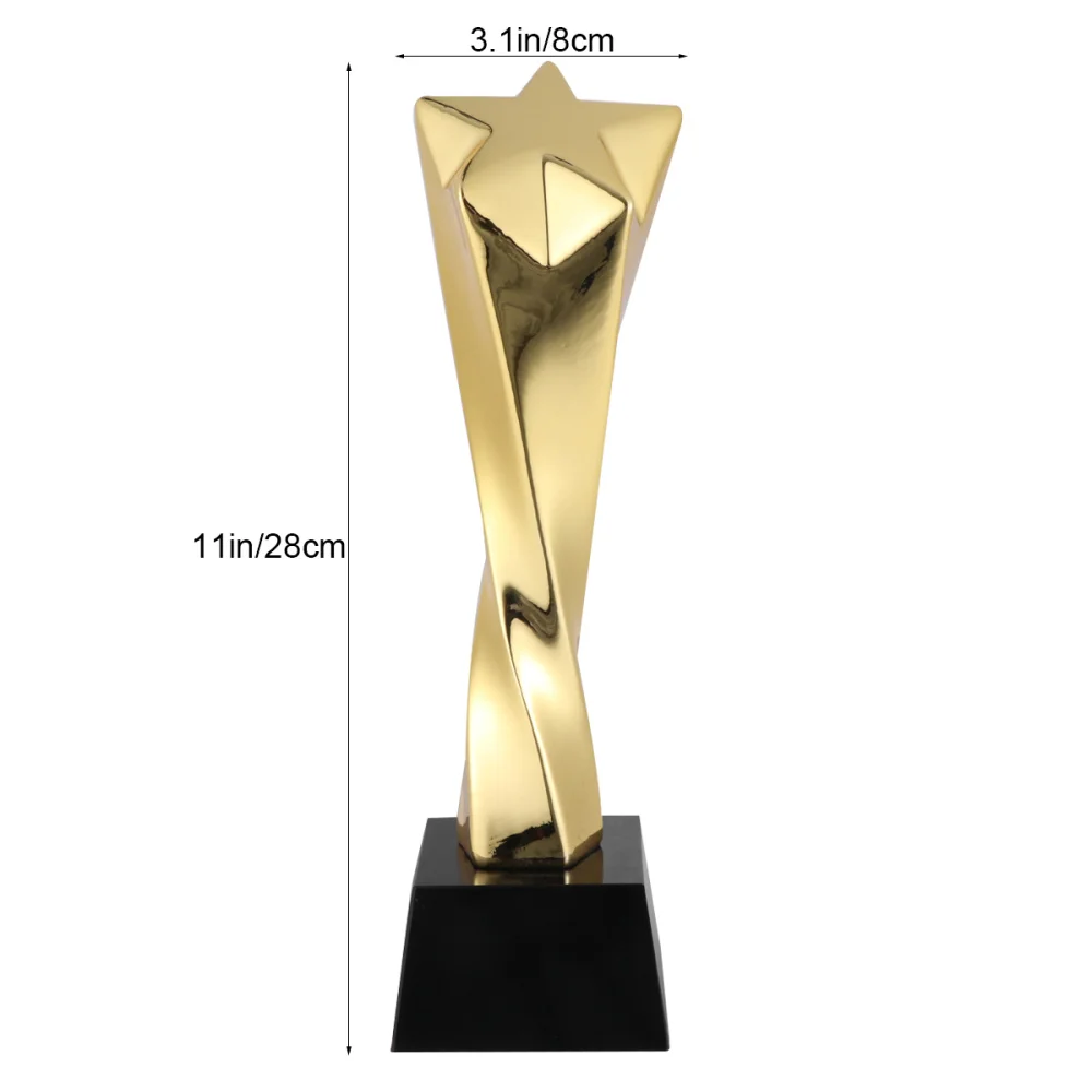 Prextex para premios de trofeos y celebraciones de fiestas Trofeo de premio de oro de 25 cm ceremonia de entrega de premios y regalo de agradecimiento 10 pulgadas 