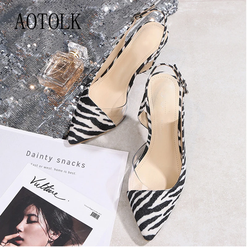 

Pumps Women High Heels Back Trip Brand Pointed Kitten Heels Women Female Sandals Confortable Casual Pumps 2020 New Arrivals DE