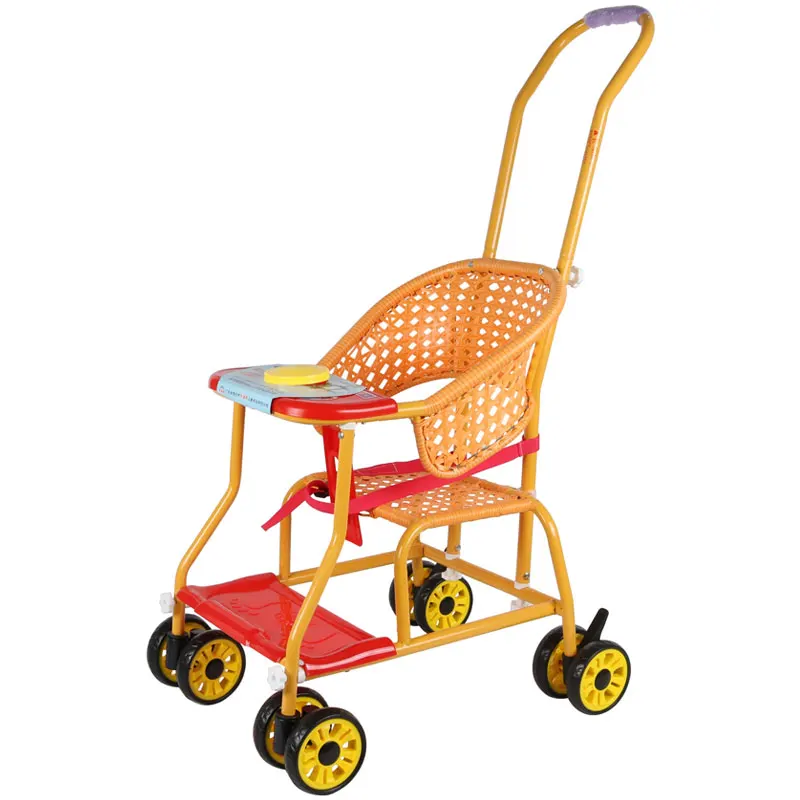 Rattan Stroller Light and Simple Universal Wheel Baby Stroller Imitation Bamboo and Rattan BB Car Breathable Children Stroller Rattan Stroller Light and Simple Universal Wheel Baby Stroller Imitation Bamboo and Rattan BB Car Breathable Children Stroller