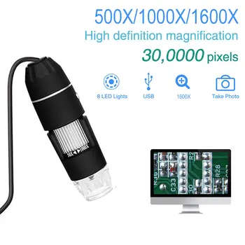 

Digital Microscope 3 in 1 Monitoring Ear Cleaning Tool Computers Endoscope Durable 8LED Real-Time Video Mobile Phones