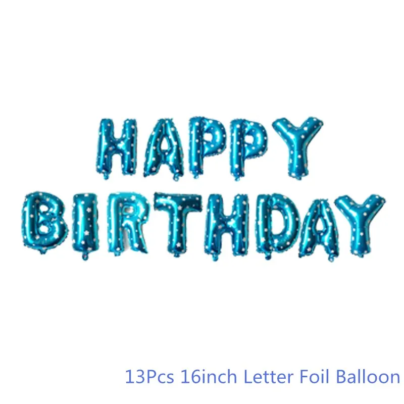 Chicinlife 3th День рождения украшение синий розовый 3 номер шар кекс Топпер мальчик девочка 3 года День рождения Partty поставки - Цвет: Blue