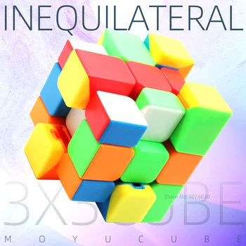 

Moyu Cube Inequilateral Mirror Cube Stickerless Magic Cube Speed Puzzle Mirror Rianbow Competition Toys For Children Kids