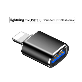 

iOS 13 Famale USB to Lightning Camera Adapter Converter Data U Disk Short OTG For iPhone 11 Pro XS MAX XR X 6 6S 7 8 Plus