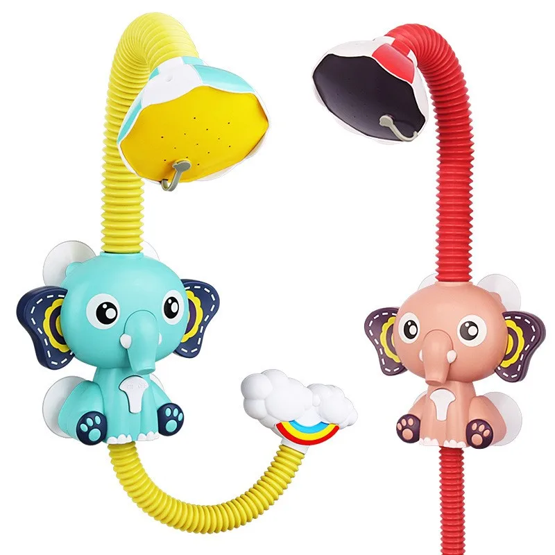 

Bath Toys Baby Water Game Elephant Model Faucet Shower Electric Water Spray Toy For Kids Swimming Bathroom Baby Toys