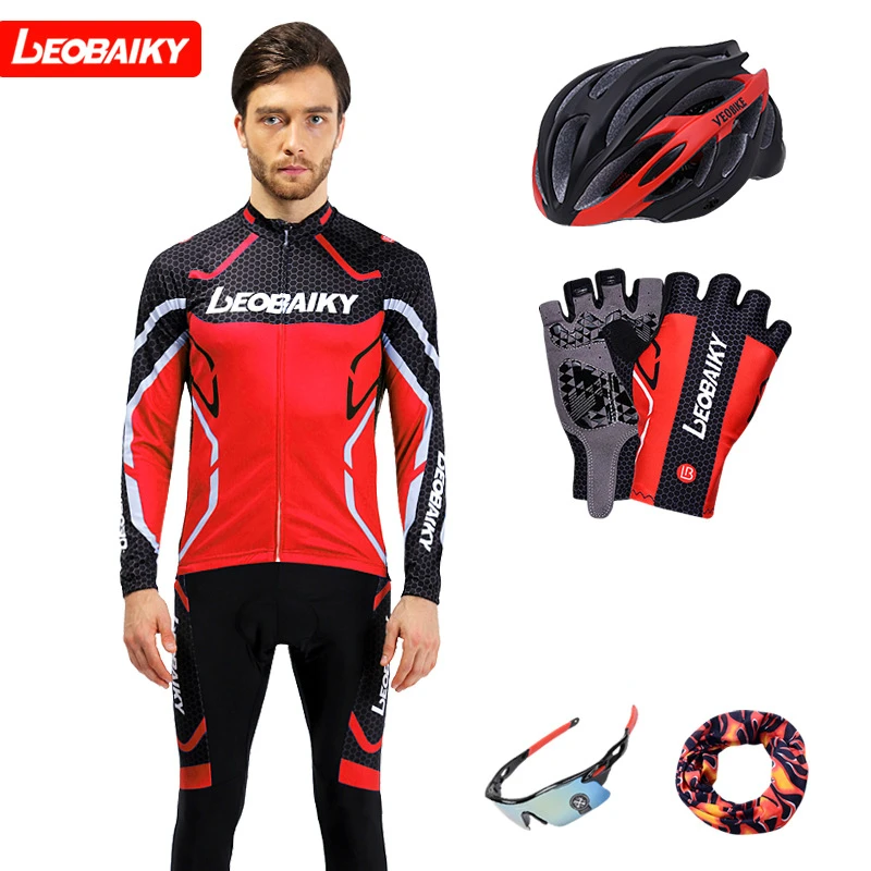 Одежда для велоспорта Pro Team, Мужская футболка с длинным рукавом, комплект спортивной одежды MTB, быстросохнущая Мужская одежда для шоссейного велосипеда, мужской костюм для верховой езды - Цвет: 4
