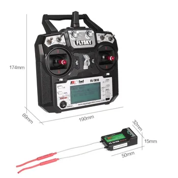 

Original! Flysky FS-TM10 FS-i6X 10CH 2.4GHz AFHDS RC Transmitter Radio Model Remote Controller System with FS-IA10B Receiver