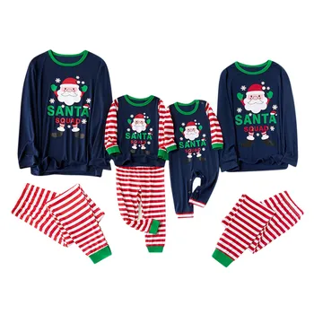 

Hot Sale Christmas Pajamas Family Matching Mommy And Me Clothes Deer Print Father Mother Daughter Son Children Family Look New