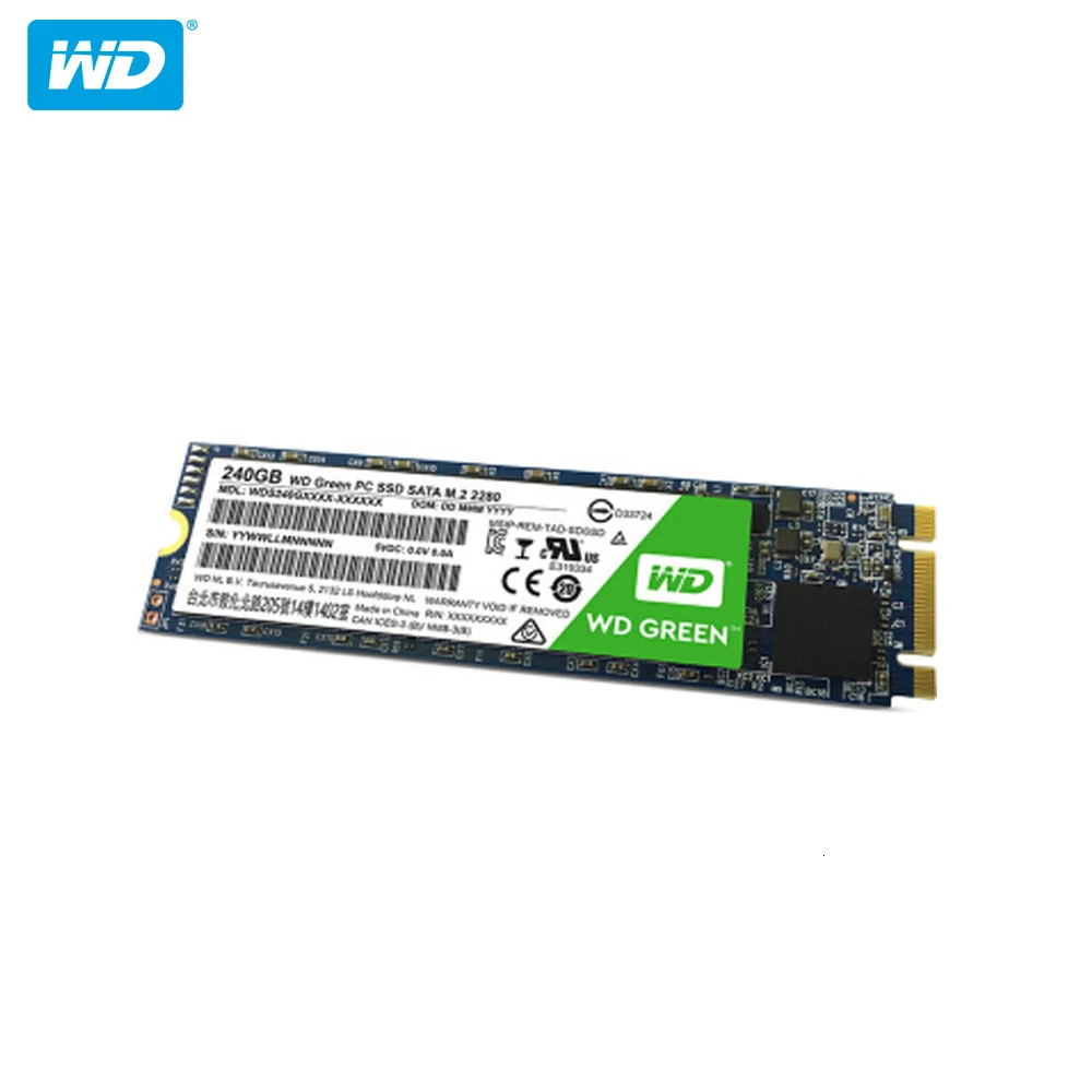 Жесткий диск Western Digital WD Green SSD 120 ГБ 240 480 Внутренний твердотельный жесткий диск SSD M.2 2280 545 МБ/с. для ноутбука/ПК