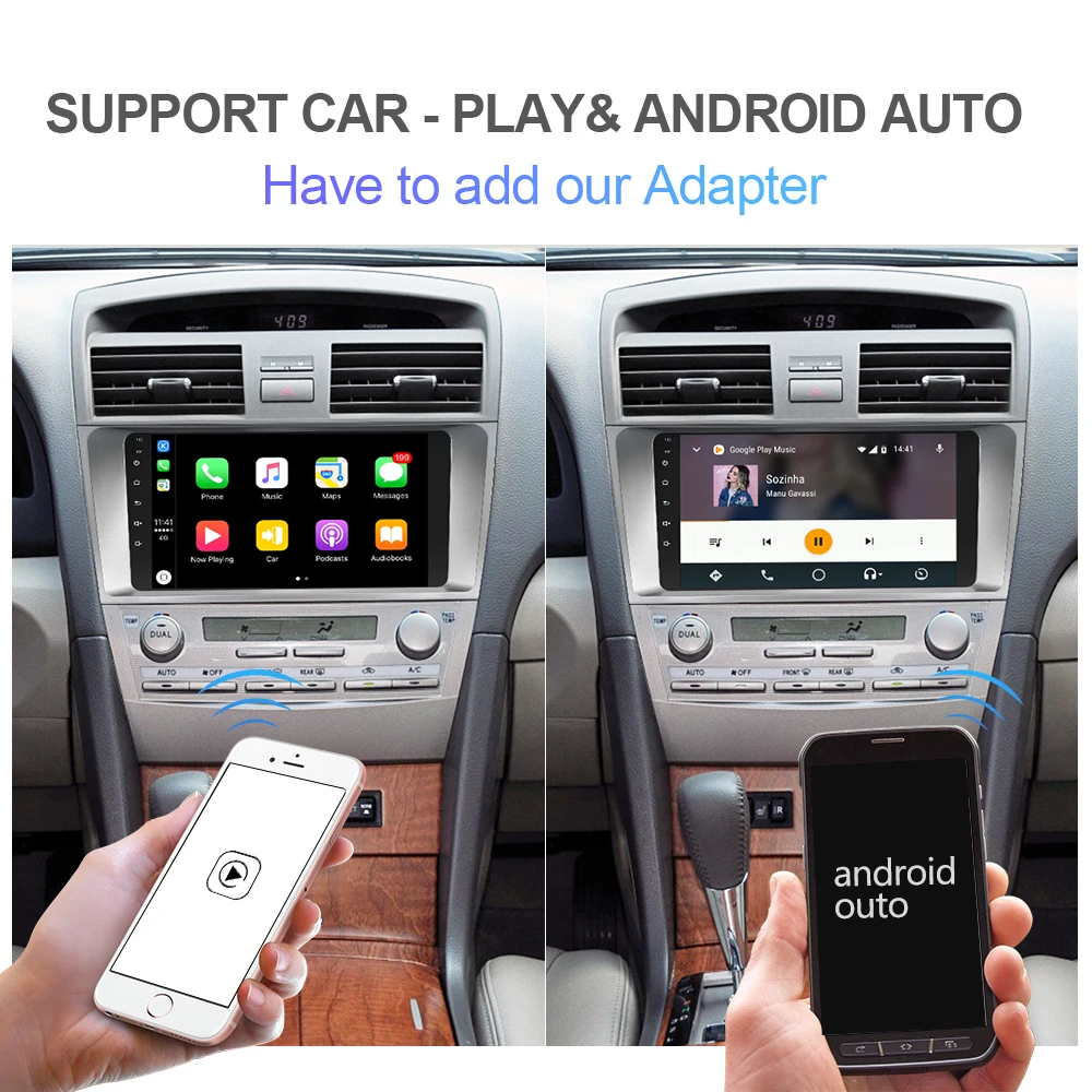 Isudar H53 4G Android 1 Din Авто Радио для Toyota Camry 7 XV 40 2006-2011 Автомобильный мультимедийный gps 8 ядерный ОЗУ 4 Гб Камера DSP ips DVR