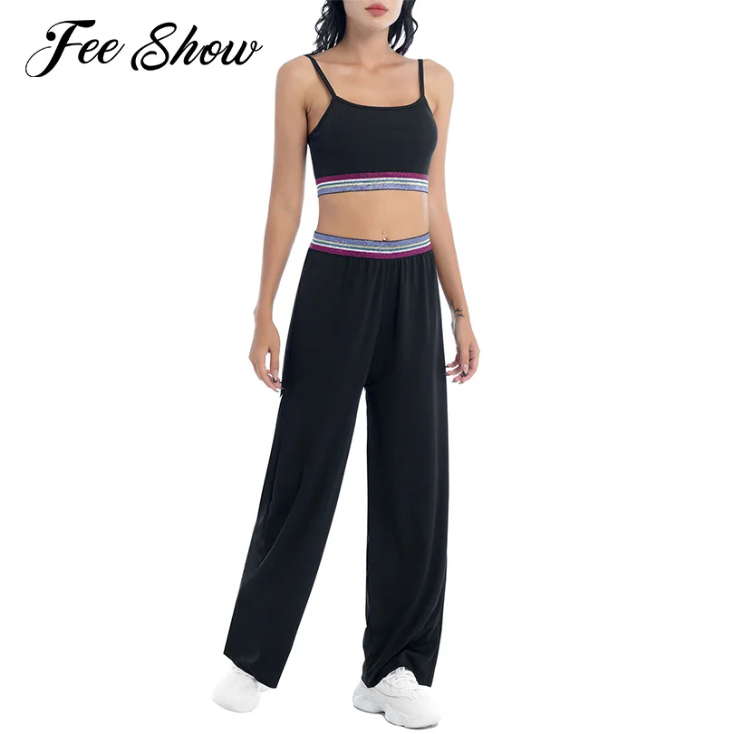 

Women Yoga Sets 2Pcs Sexy Tracksuits Backless Push Up Cropped Bra Top Pants Fitness Outfit Running Workout Yoga Suits Sportswear