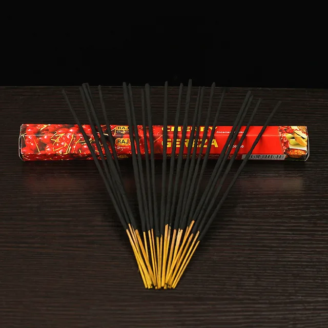 Raj Natural India Bot Füstölő Ömlesztett Ömlesztés, Cseresznye Ízű Aromaterápia, Tiszta Levegő Illat Pihenés, Jóga, Meditáció, Frissítés, Ajándékcsomag - Image 6