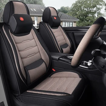 

Full Coverage flax fiber car seat cover auto seats covers for mercedes amggt mercedes maybach s sl sls gla glc glk g gl gle