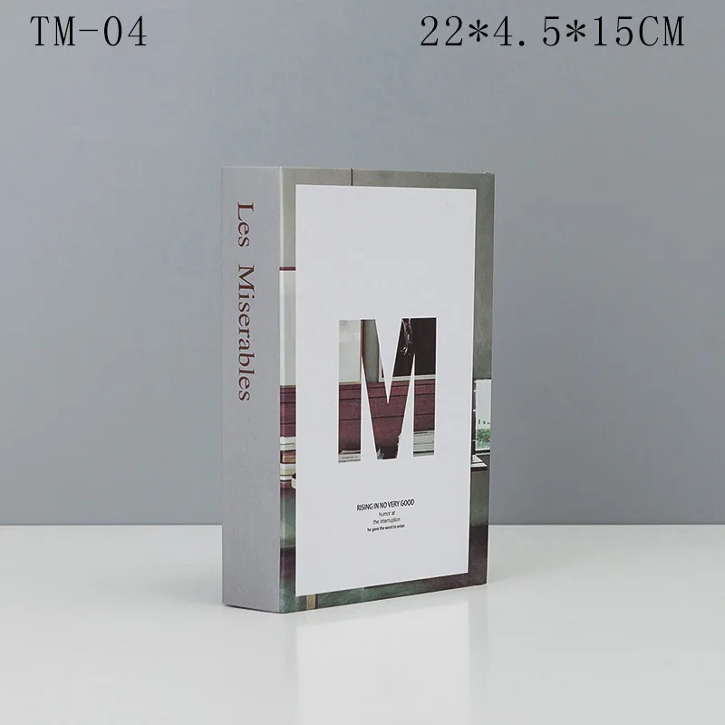 Простая Современная фальшивая книга, имитация книги, украшение, реквизит, украшение книги, модель, креативное украшение для дома, гостиной, телевизора, шкафа - Цвет: TM04
