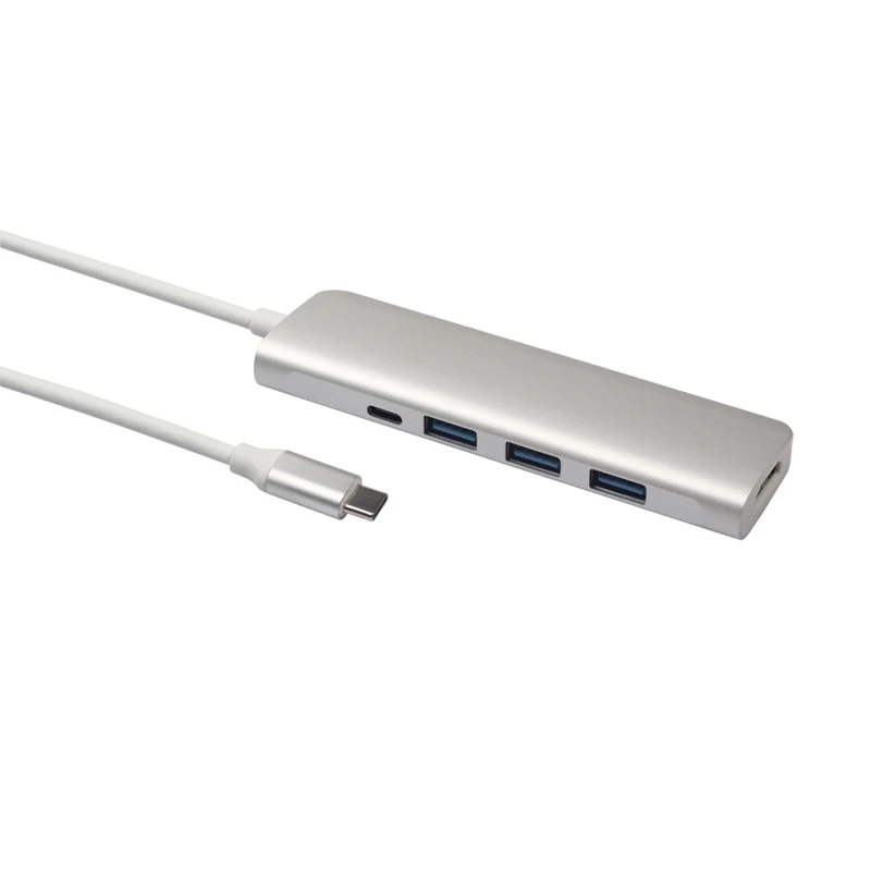 C Тип-HDMI 2 Быстрый USB 3,0 передачи данных Док-концентратор 5 в 1 USBC HDMI адаптер 4 K видео USB C конвертер