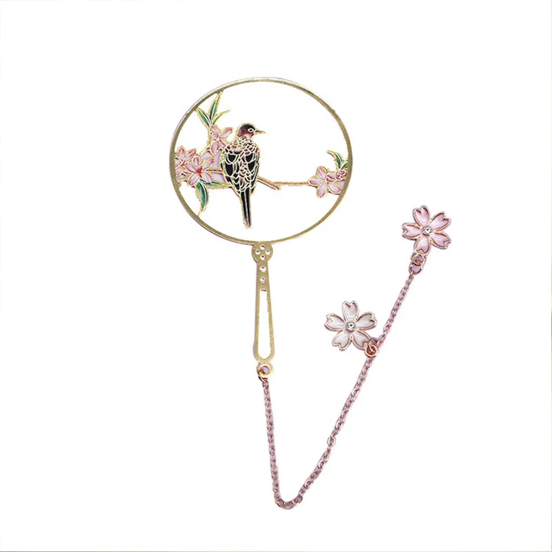 Metal Bookmark Chinese Style Color Brass Tassel Retro Book Mark metal bookmark bookmarks stationery supplies For Teachers Gift Student Supplies Gift Office School Stationery