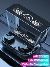  TWS Bluetooth-compatible 5.1 Earphones 3500mAh Charging Box Wireless Headphone Sports Waterproof Headsets With Microphone 