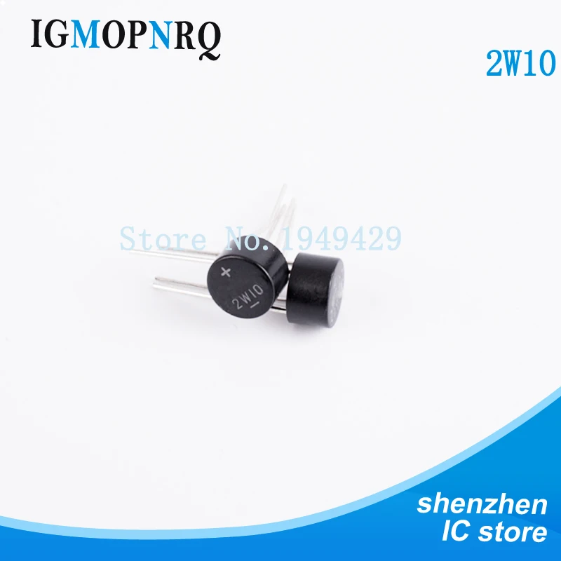 

10pcs free shipping 2W10 2A 1000V DIP Bridge Rectifiers 1A 1000V new original