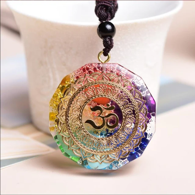 7 Chakra Natural Stone Energy Pendant Necklace Yoga Reiki Healing Amulet  Choker