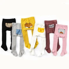 Колготки для маленьких мальчиков и девочек с героями мультфильмов Хлопковые Штаны для малышей осенне-зимняя миленькая татуировка, детские колготки, колготки, чулки для девочек