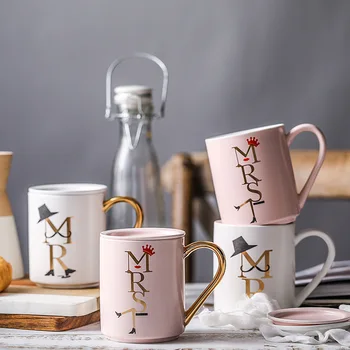 

1PCS Coffee Mugs or Tea Cups for Bridemaids or Groomsman Gift Funny Mugs with Tea Infuser Made of Ceramic with Lid Gift Box