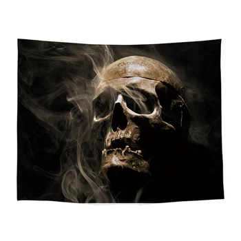 

100% Polyester Printed Skull Tapestry Wall Hanging Hippie Decor Big Mandala Boho Wall Hanging Dorm Curtains