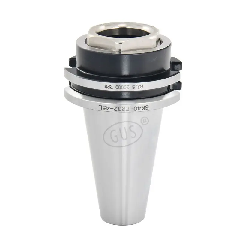 GUS 고품질 SK40 BT30 BT40 BT50-ER32-35L ER25 er32 콜렛 척 내장 핸들 동적 균형 짧은 스프링 도구 홀더