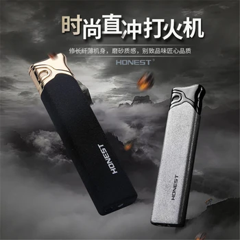 

HONEST Windproof Torch Jet Butane Gas Lighter Multi-functional Cigarette Lighter Carrying Gadgets For Men Gifts