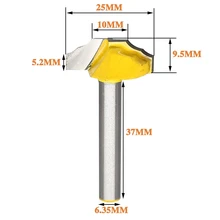 Best Price Free shipping 1pcs High Quality Roundover Bit with Bearing 6.35mm shank Dovetail Router Bit Cutter wood working Best Price Free shipping 1pcs High Quality Roundover Bit with Bearing 6.35mm shank Dovetail Router Bit Cutter wood working
