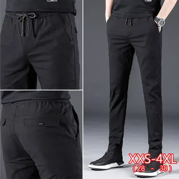 

2020 Fashion Men Pants Slim Fit Spring Summer High Quality Business Flat Classic Full Length Thin Casual Trousers Male