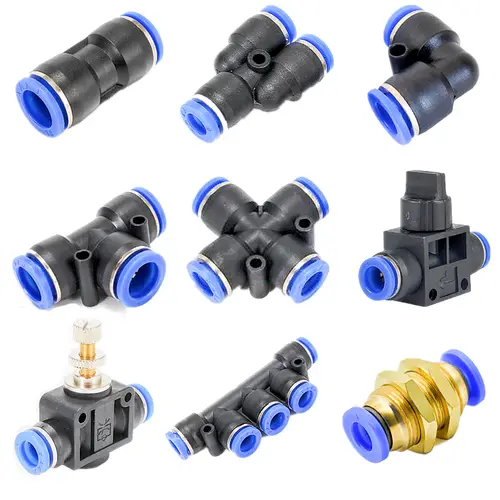 Pneumatic Fitting Pipe Connector Tube Air Quick Fittings Water Push In Hose Couping 4mm 6mm 8mm 10mm 12mm 14mm PU PY PK PE PV SA - Image 2