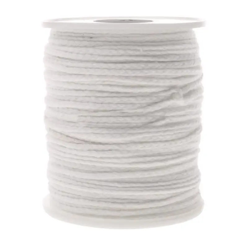 

60M Spool of Cotton Square Braid Candle Wicks Wick Core for Candle Making