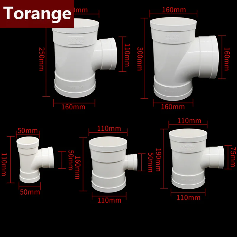 branco tubo de drenagem t acessorios para 04